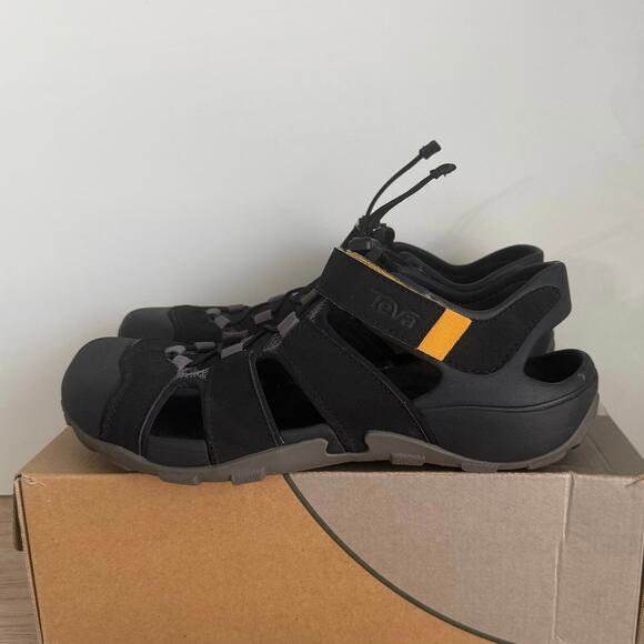 Teva Flintwood Black/Yellow Hiking Outdoor Athletic Sandal- SZ 11 main image 4